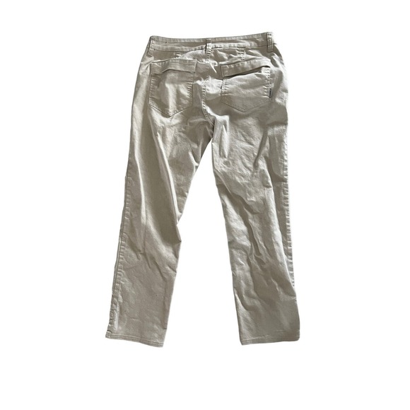 PRANA Womens Jeans Cream Ecru KAYLA Narrow Straight Leg Stretch Size 8 - Picture 2 of 4